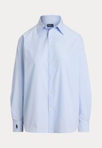 OVERSIZE FIT COTTON SHIRT - Užsagstoma palaidinė - light blue