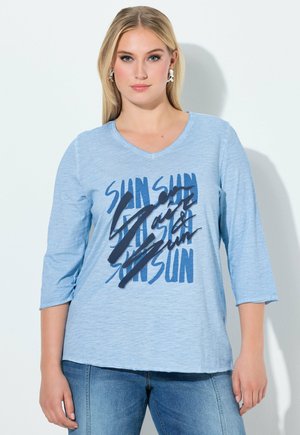 SUN GRAPHIC LETTERING TEE - T-shirt à manches longues - sky blue