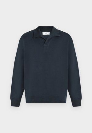 Marc O'Polo DENIM, POLOSHIRT, LSL, ARTWORK, RELAXED FIT - Φούτερ - dark navy