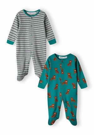 MINOTI BABY SLEEPSUITS 2 PACK - Sleep suit - green grey