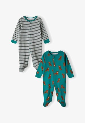BABY SLEEPSUITS 2 PACK - Šliaužtinukai - green grey