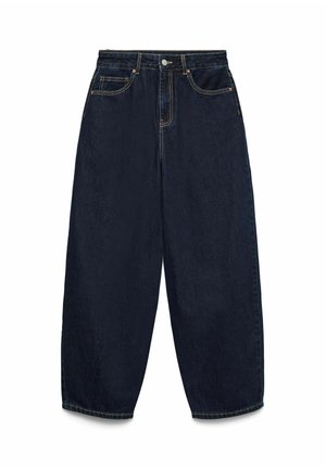 Vero Moda, JEANS VMBILLIE HIGH RISE BARREL FIT JEANS - Wide Leg - dark blue denim