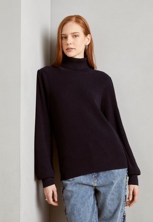 ROLLY BASIC - Strickpullover - navy