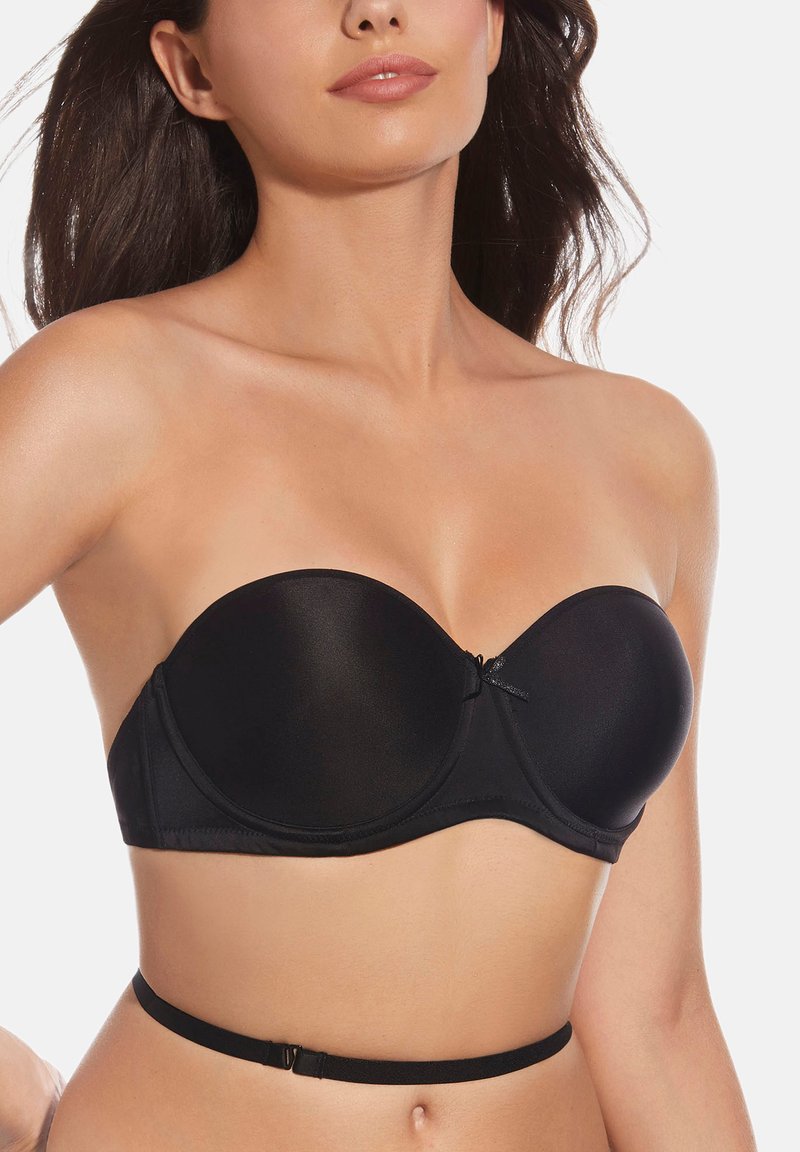 Creaciones Selene IRENE - Sujetador sin tirantes/multiescote - black