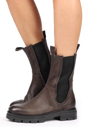 HIGH TOP - Platform boots - shadow