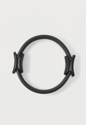 Black resistance ring with a smooth, circular shape and textured rubber surface. Features two black plastic grips on opposite sides.