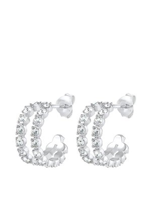 SPARKLING ELEGANCE - MIT KRISTALLEN VON SWAROVSKI® - Örhänge - silver-coloured