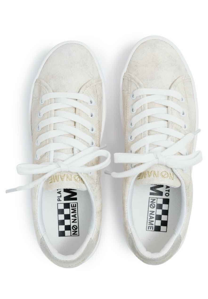 No Name PLATO SNEAKER Doré - Chaussure pas cher avec Shoes.fr ! -  Chaussures Baskets basses Femme 74,24 €