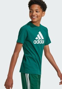adidas Performance Camiseta estampada - collegiate green   white