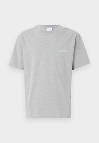 Basic T-shirt - grey melange/white