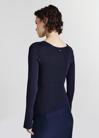Calliope CON DRAPPEGGIO - Strickpullover - blu notte