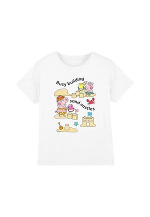 PEPPA PIG GEORGE PIG SANDCASTLES - Print T-shirt - white