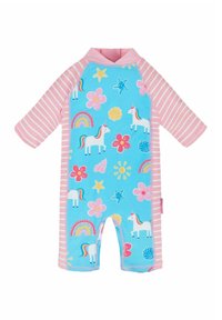 JoJo Maman Bébé - REGULAR FIT - Jumpsuit - blue unicorn Thumbnail-Bild 1