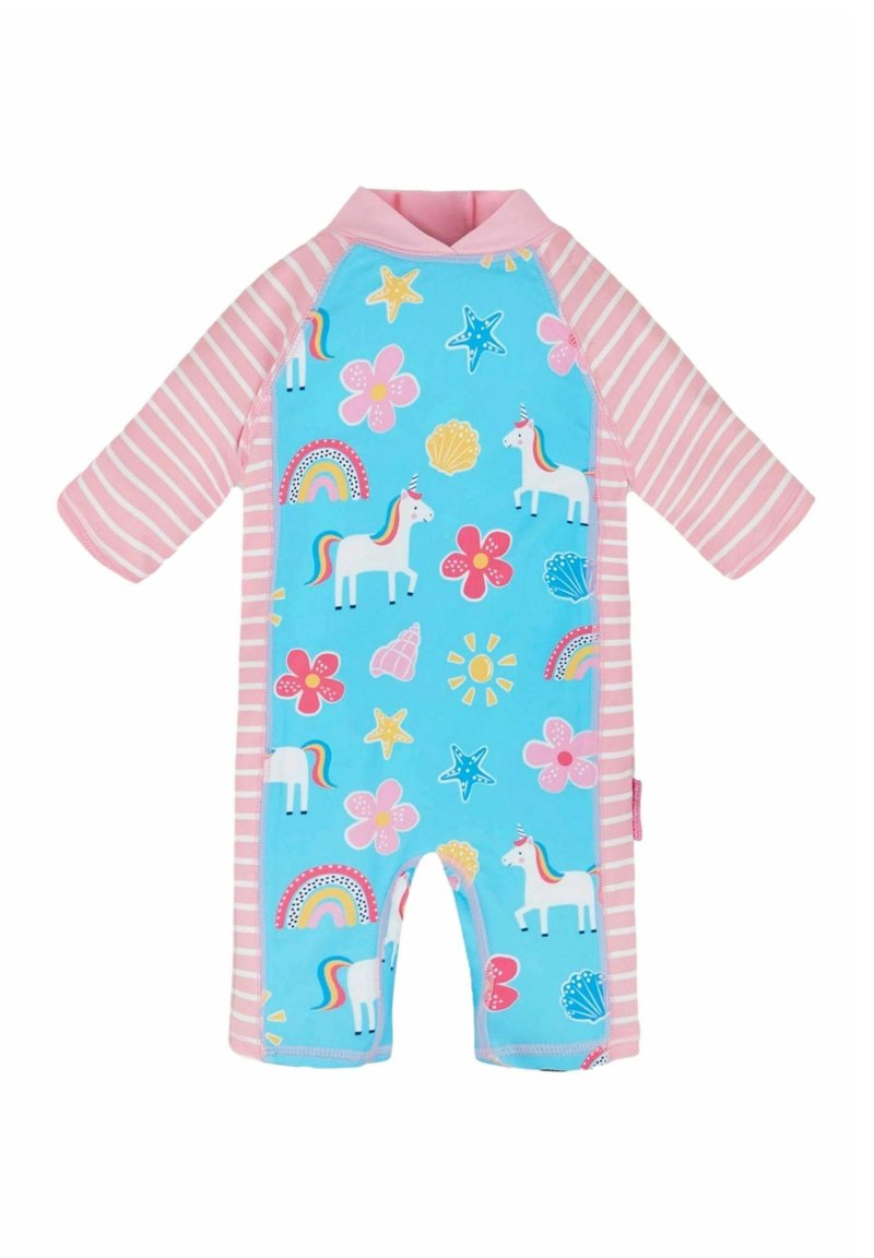 JoJo Maman Bébé REGULAR FIT - Kombinezons - blue unicorn