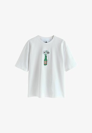 Next, REGULAR FIT - 7UP FLOWER GRAPHIC RELAXED FIT T-SHIRT . - Trükipildiga T-särk - white