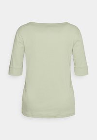 Lauren Ralph Lauren Woman STRETCH COTTON BOATNECK TOP - T-shirt básica - ranch sage