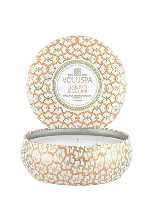 VOLUSPA 3-WICK CANDLE DECORATIVE TIN ITALIAN BELLINI 340G - Duftlys - black
