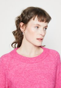Selected Femme SLFLULU LS O-NECK B NOOS - Džemperis - fuchsia purple/melange