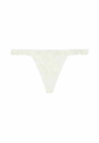 STRING PRETTY FLOWERS - Tanga - elfenbein powder white