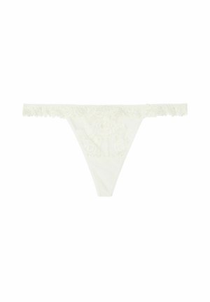 Intimissimi STRING PRETTY FLOWERS - Tanga - elfenbein powder white