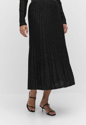 Sofia Long Knitted - A-linjekjol - black lurex
