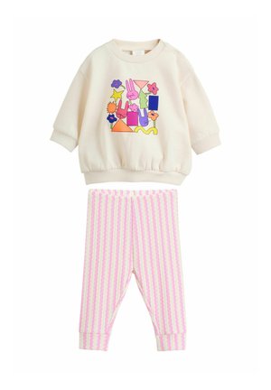 REGULAR FIT 2 PIECE SET - Mikina - ecru