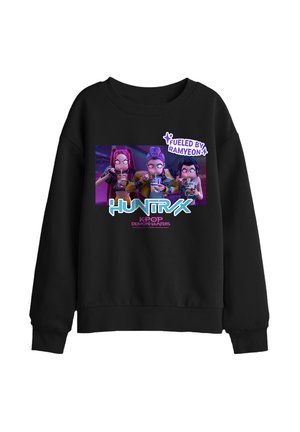NETFLIX, KPOP DEMON HUNTERS HUNTRIX EATING RAMYEON UNISEX - Sweatshirt - black