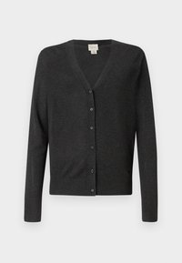 FINE GAUGE CARDIGAN - Gilet - charcoal heather