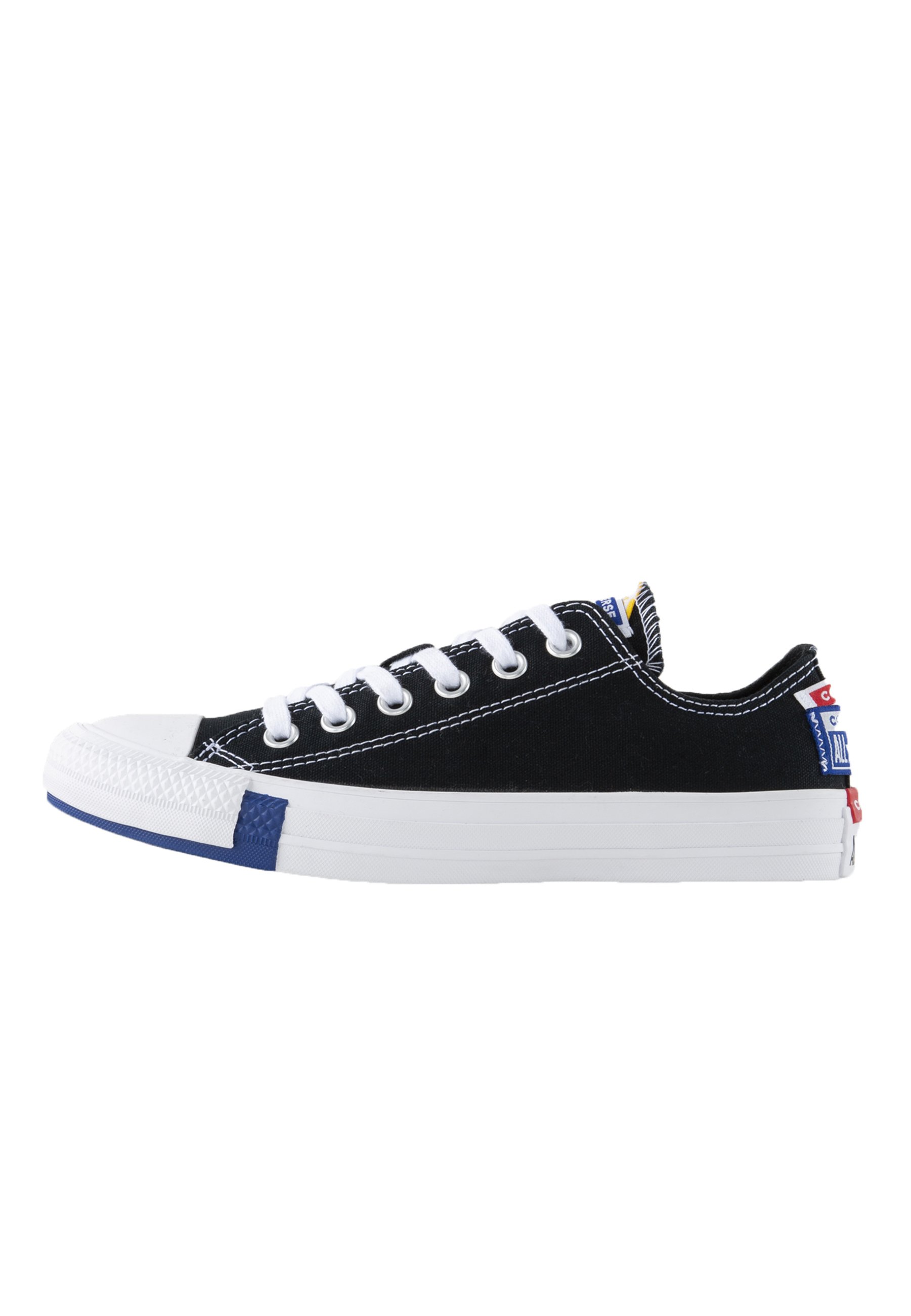 Converse CHUCK TAYLOR ALL STAR OX - Tenisky - black/rush blue/university  red - Zalando.cz