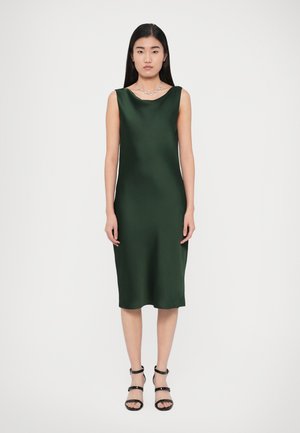 SLEEVELESS LOW BACK DRAPE DRESS - Koktélruha / Partiruha - dark emerald