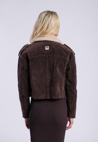 Freaky Nation Veste en cuir - dark ork