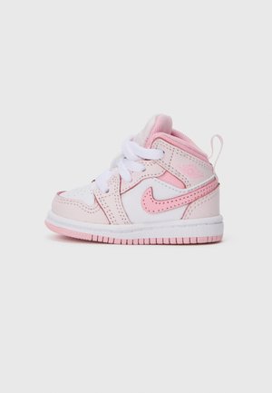 JORDAN 1 MID BT UNISEX - Visoke tenisice - pearl pink/med soft pink/white