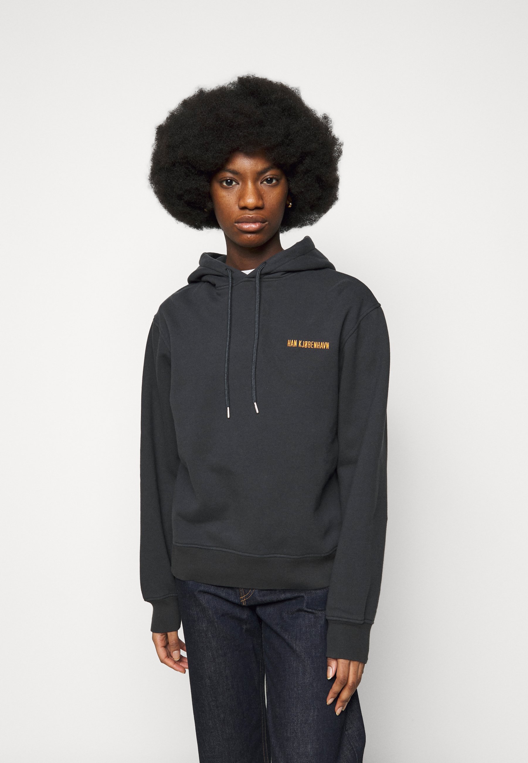 Han Kjøbenhavn BULKY HOODIE - Felpa - faded black/nero - Zalando.it