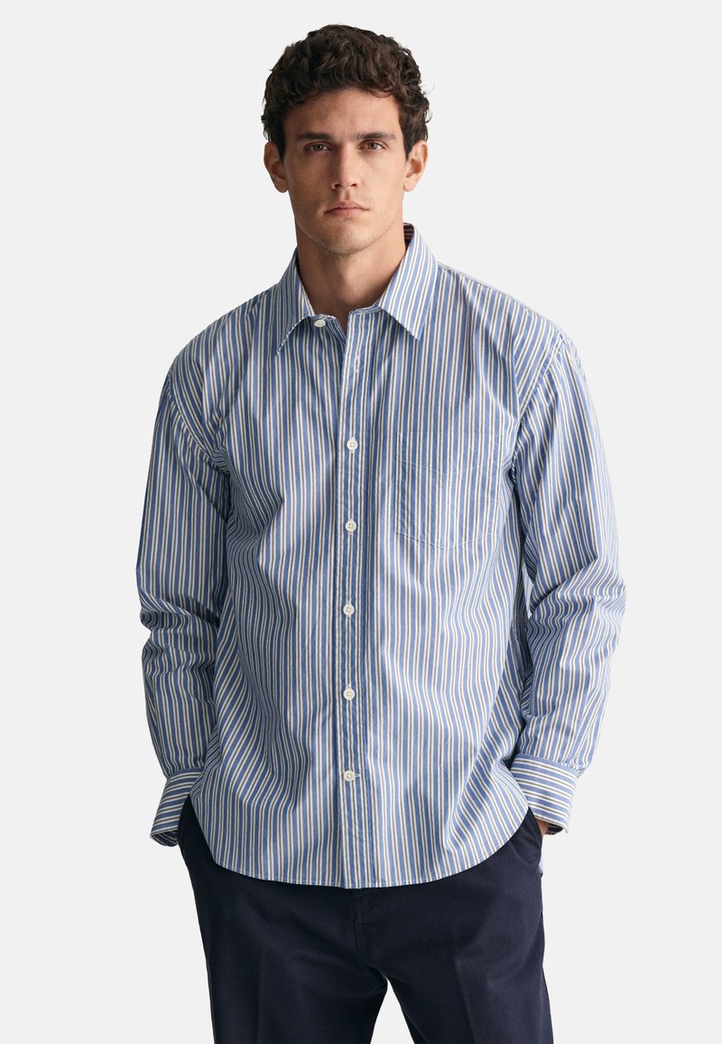 Gant Men Sky Blue Striped Shirt