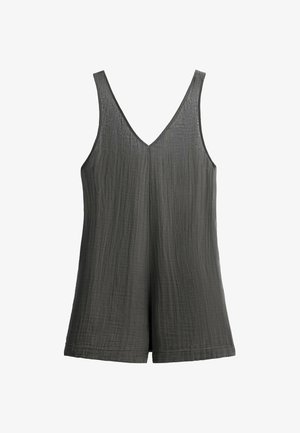 OYSHO, SHORT CRINKLE - Jumpsuit - asphalt