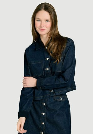LolaLiza, CROPPED DENIM JACKET CROPPED DENIM JACKET - Spijkerjas - dark blue