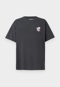 FLORAL GRAPHIC TEE UNISEX - Print T-shirt - carbon base
