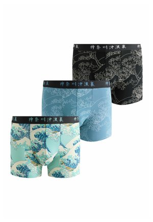 Next, REGULAR FIT - LICENCE BLUE HOKUSAI TRUNKS 3 PACK . - Trunks - blue