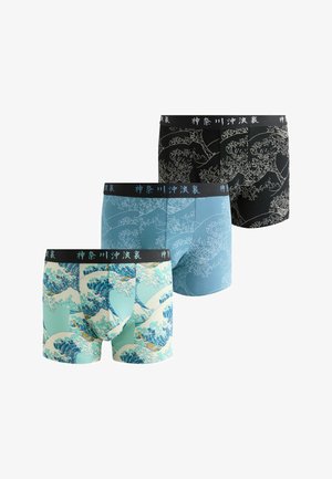 Next, REGULAR FIT - LICENCE BLUE HOKUSAI TRUNKS 3 PACK . - Trunks - blue