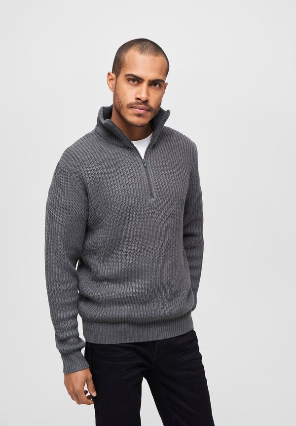 TROYER - Strickpullover - anthracite