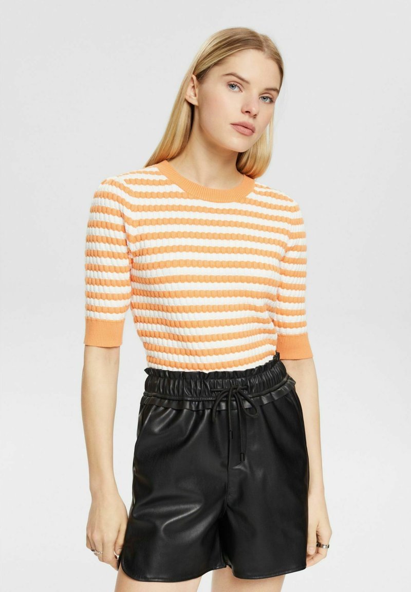 ESPRIT 034ee1k306 T-Shirt, 880 Bright Orange, XXS Donna