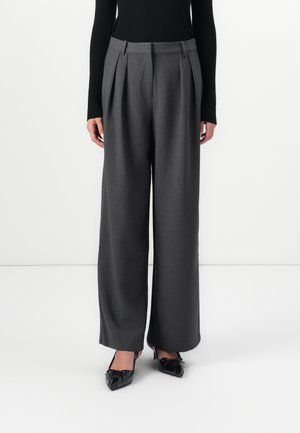 LEGER X OH APRIL FRANJA PANTS - Pantaloni - dark grey melange