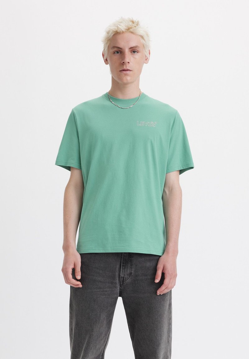 Levi's® - TEE - Tričko s potlačou - chrome headline beryl green, Zväčšiť