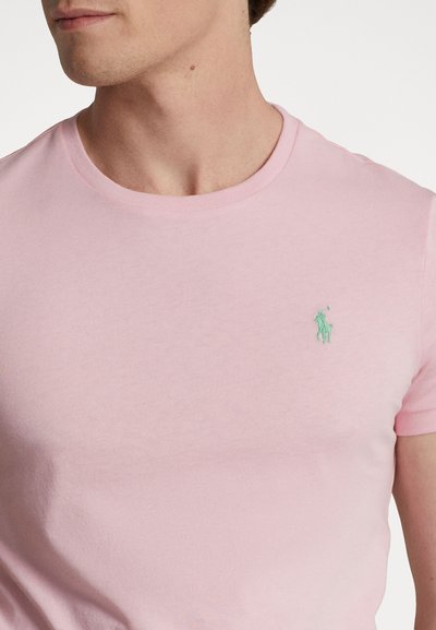 Polo Ralph Lauren CUSTOM SLIM FIT JERSEY CREWNECK T-SHIRT - Pamata T-krekls - garden pink