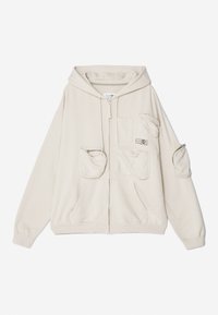 Majica s kapuljačom i patentnim zatvaračem - chalk