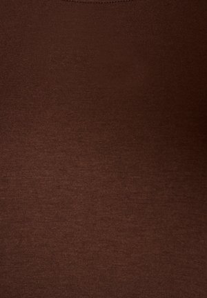 Zizzi, BLUSE AUS JERSEY MIT SPITZEN - Camiseta de manga larga - braun
