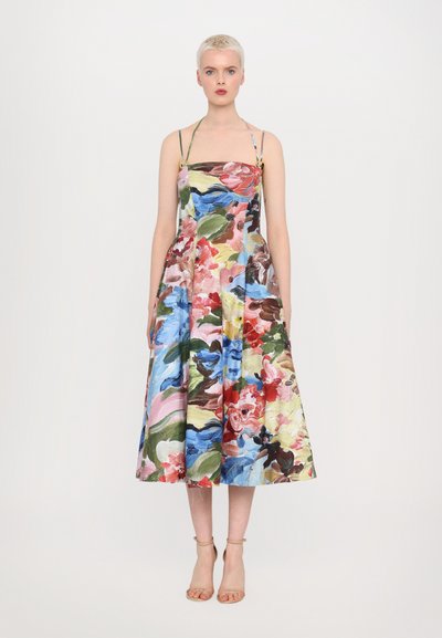 Stine Goya DOUBLE STRAP HIGH VOLUME DRESS - Vestido de cóctel - multi coloured