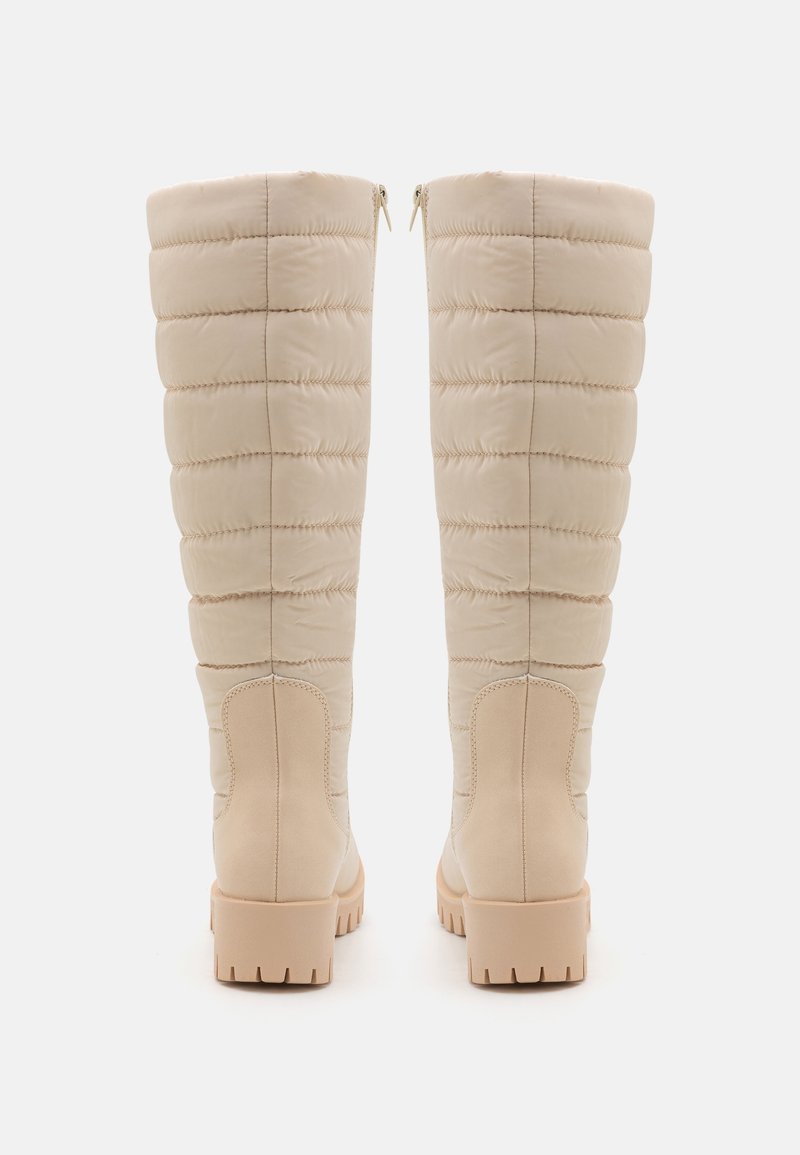 Anna Field Wide Fit Platform boots beige (Pre-owned)