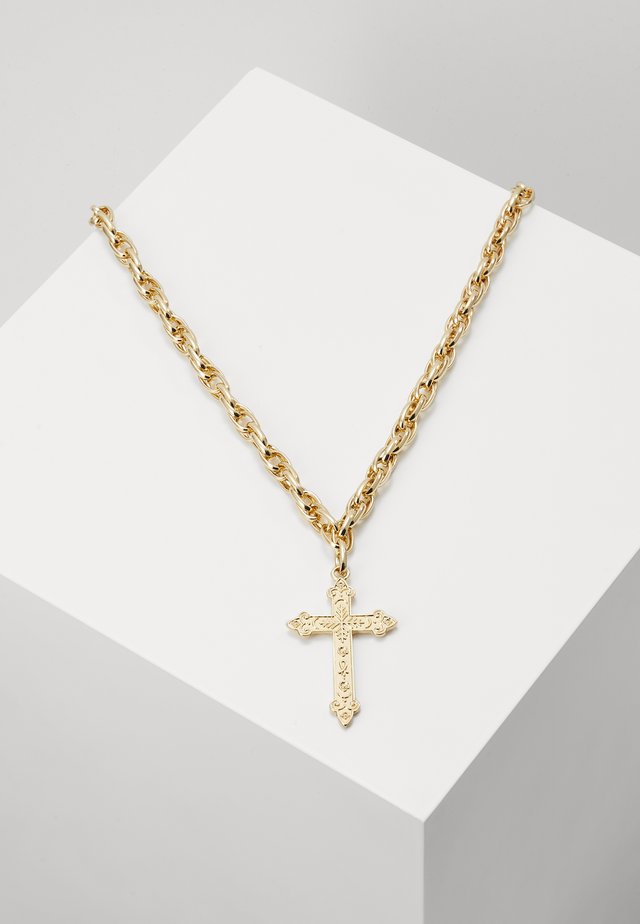 MEGA BLING CROSS - Naszyjnik - gold-coloured