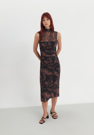 Day dress - black,brown